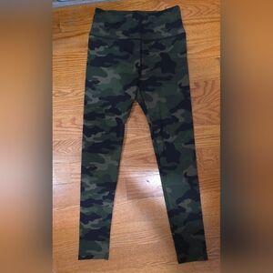 Fashion Nova Nova Sport Camo Green Leggings (Medium)